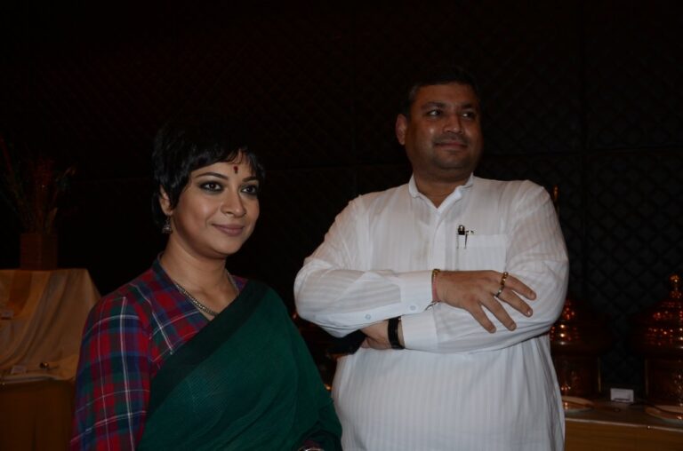 Sundeep Bhutoria with Churni Ganguly