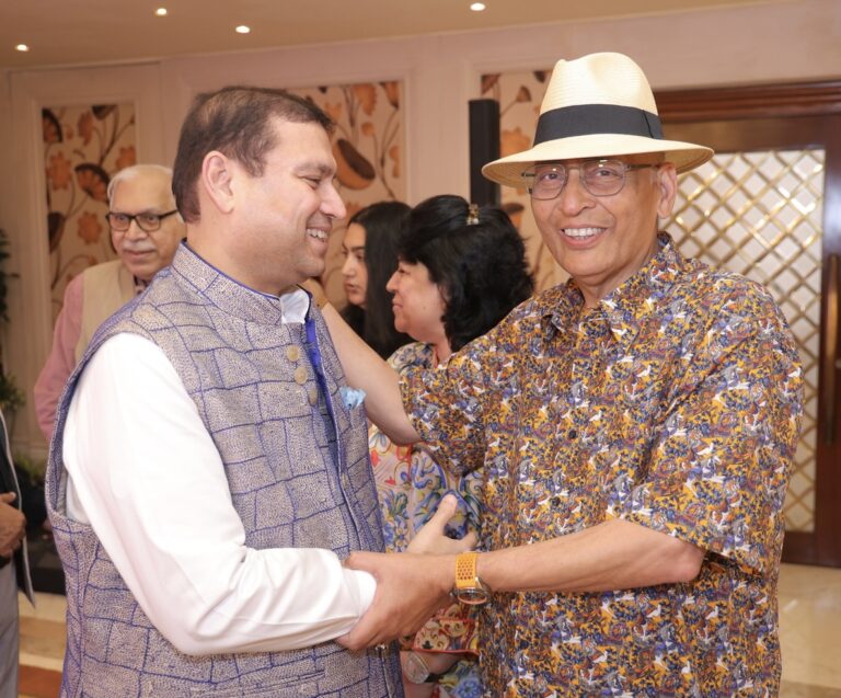 Sundeep Bhutoria with Abhishek Manu Singhvi