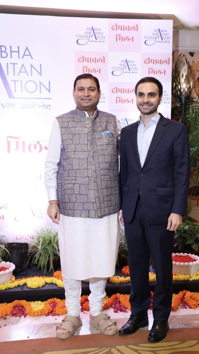 Sundeep Bhutoria with Damien Syed, Deputy Head of Mission, Embassy of France in India