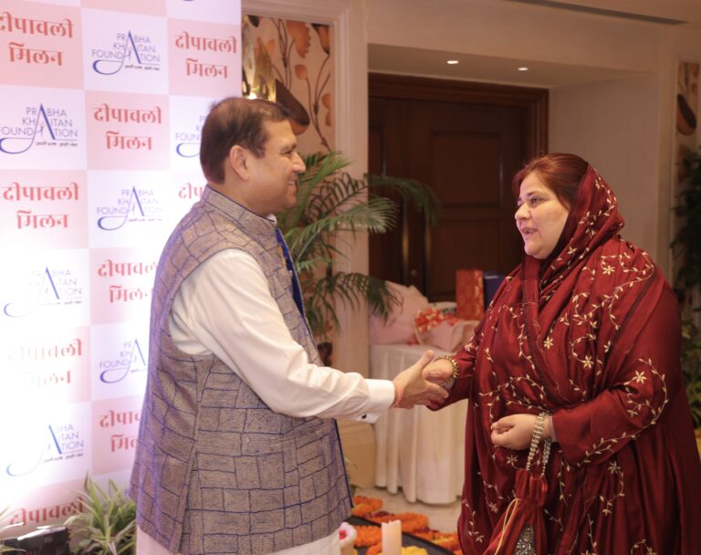 Sundeep Bhutoria with Faiza Abbasi