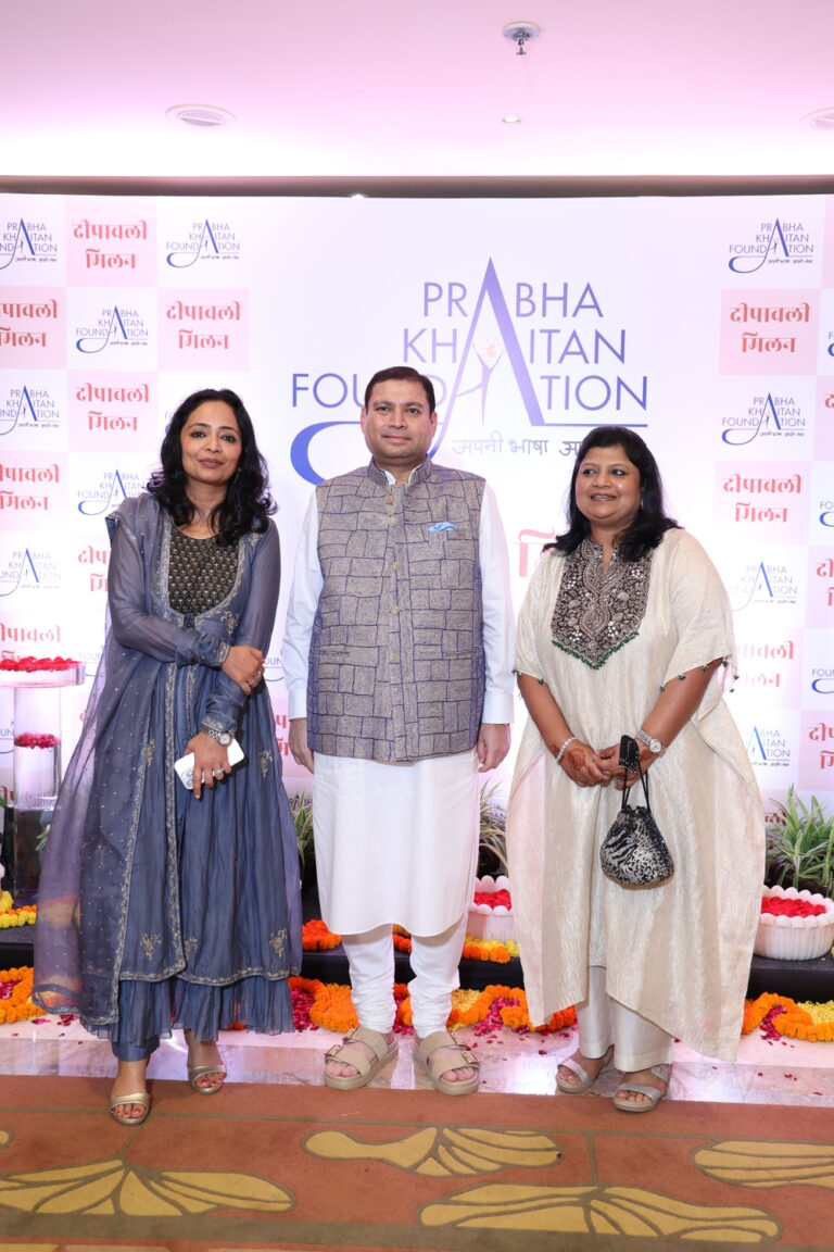 Sundeep Bhutoria with Jyoti Agarwal and Pooja Goenka