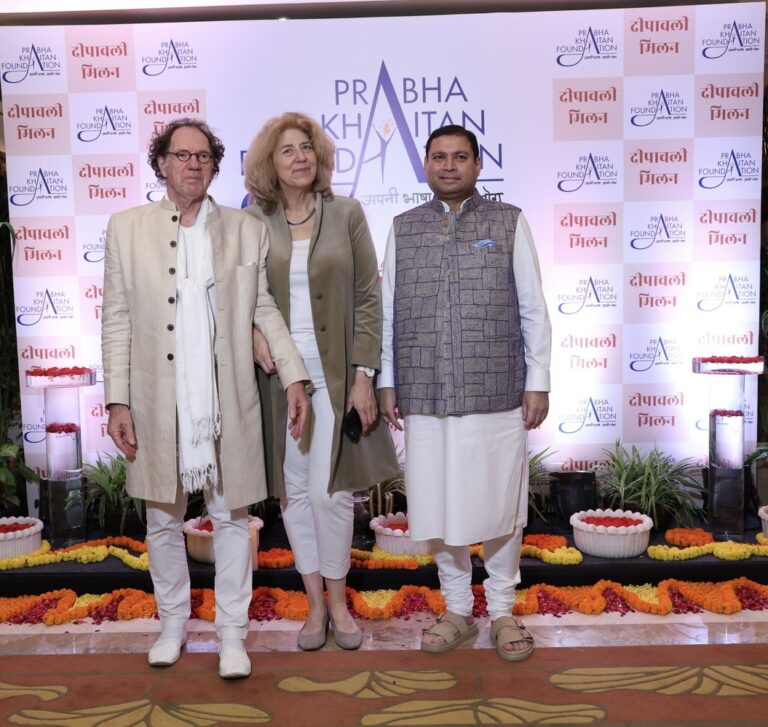 Sundeep Bhutoria with Marisa Gerards, Ambassador of the Kingdom of Netherlands to India, along with her husband Peter Knoope