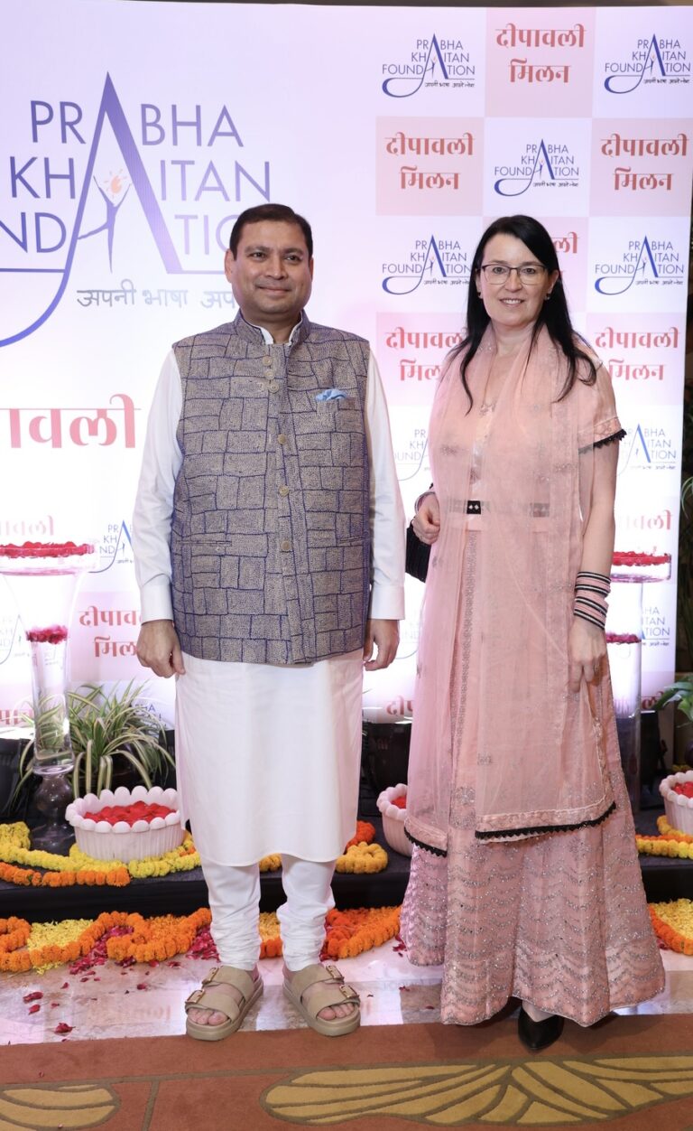 Sundeep Bhutoria with Marje Luup, Ambassador of Estonia to India