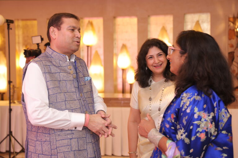 Sundeep Bhutoria with Patricia Loison, Director, Alliance Francaise du Delhi