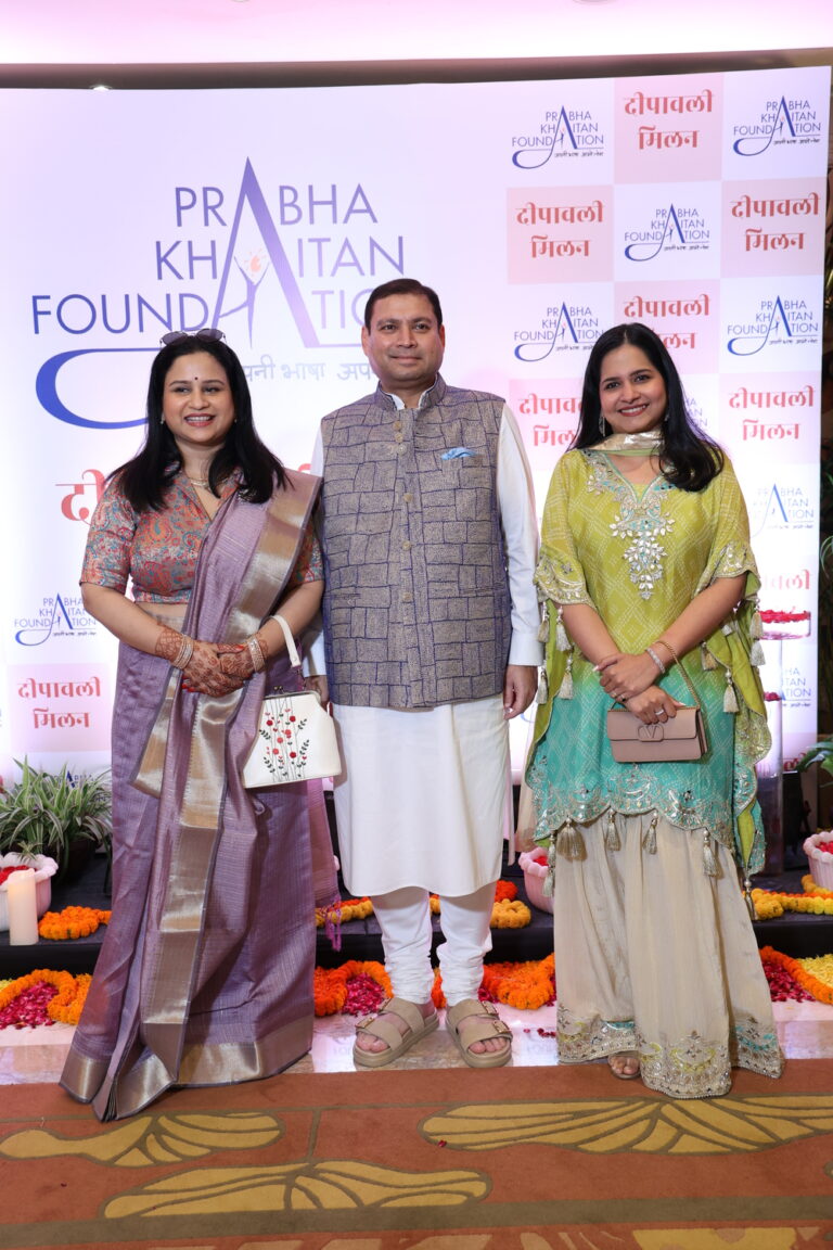 Sundeep Bhutoria with Prabha Rai Sridhara and Manisha Jain