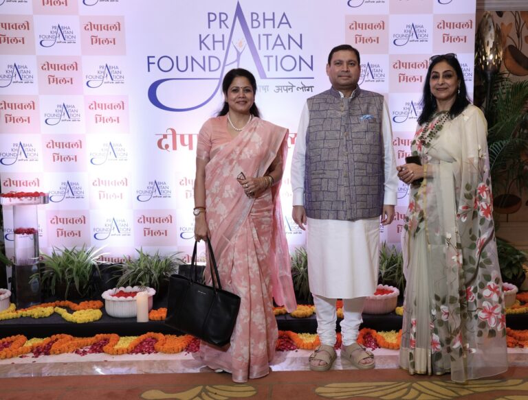Sundeep Bhutoria with Seema Singh and Poonam Anand