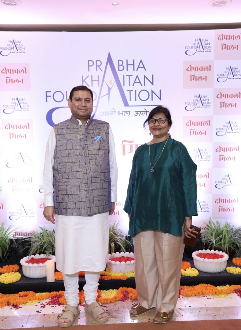 Sundeep Bhutoria with Sheela Bhatt