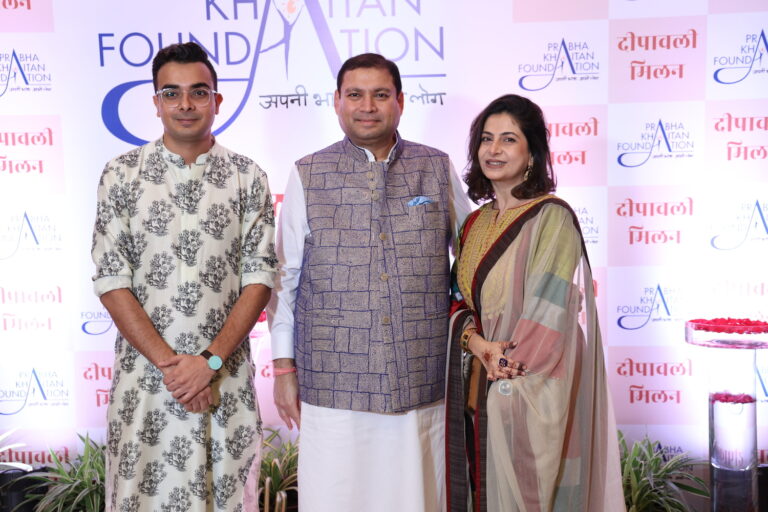 Sundeep Bhutoria with Sheetal Khanna along with her son
