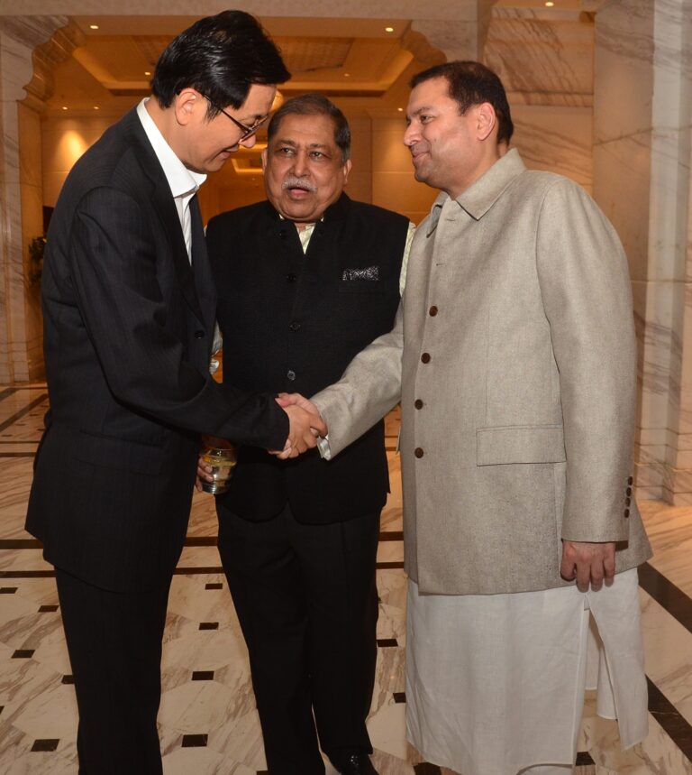 Sundeep Bhutoria with Xu Wei, Consul General of China in Kolkata