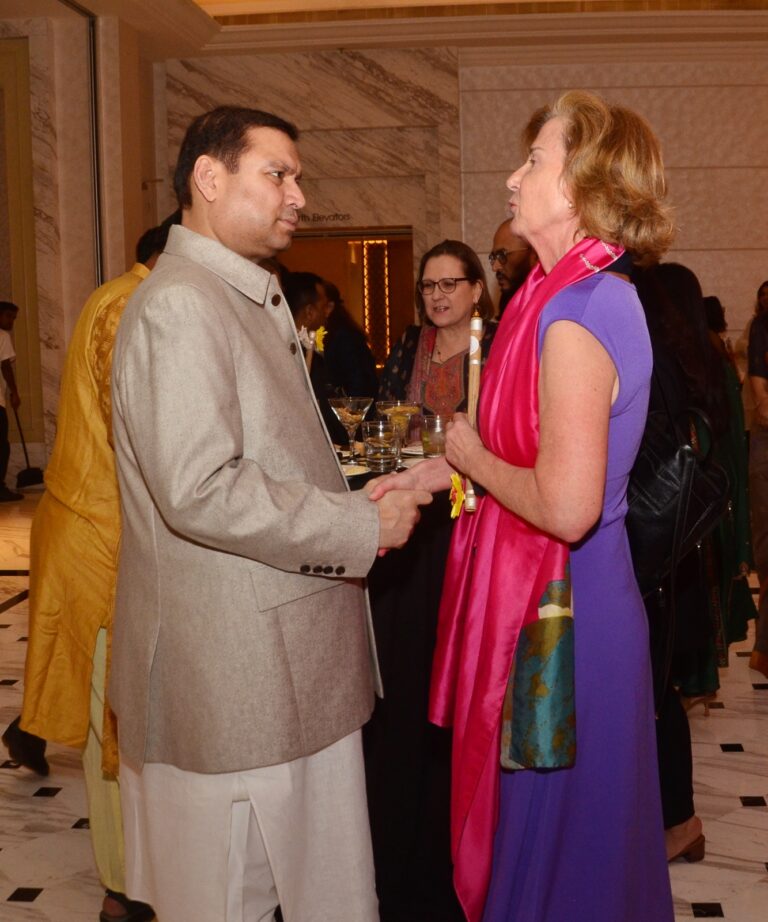 Sundeep Bhutoria with Gaby Manig, Deputy Consul General of Germany in Kolkata