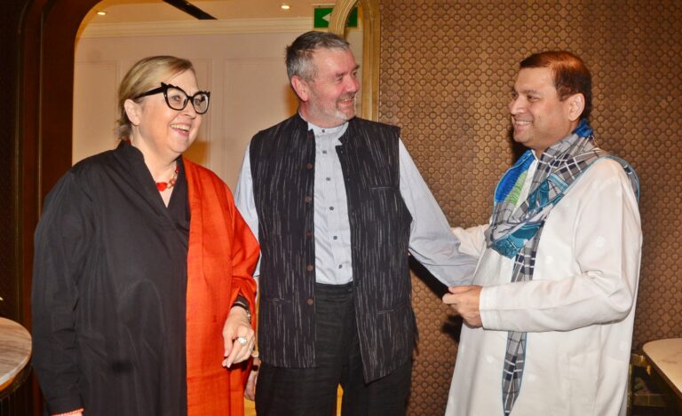 Sundeep Bhutoria with Barbara Voss, Consul General of Germany in Kolkata along with her husband Franz Kemper