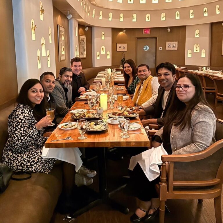 Dinner with friends in Beverly Hills