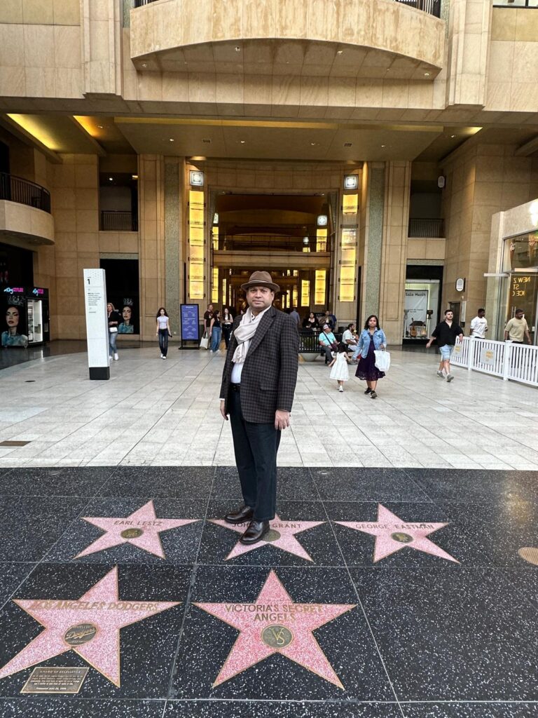 Sundeep Bhutoria at the Hollywood Walk of Fame