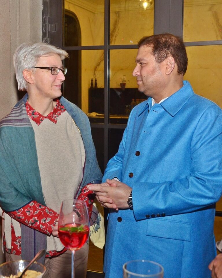 Sundeep Bhutoria with Dr Friederike Voigt