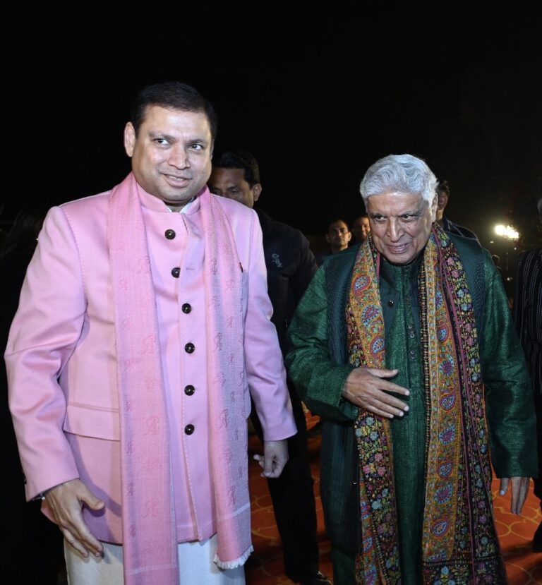 Sundeep Bhutoria with Javed Akhtar