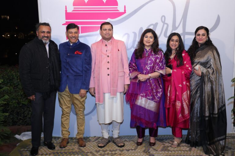 Sundeep Bhutoria with Kunal Kuchhal, Saurabh Kakkar, Manjari Bhutoria, Apra Kuchhal and Vinnie Kakkar