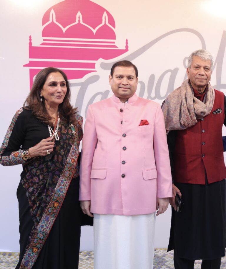 Sundeep Bhutoria with Neelima Dalmia Adhar and Amitabh Adhar