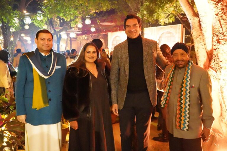 Sundeep Bhutoria with Saloni Bader, Komal Bader and Jagdeep Singh