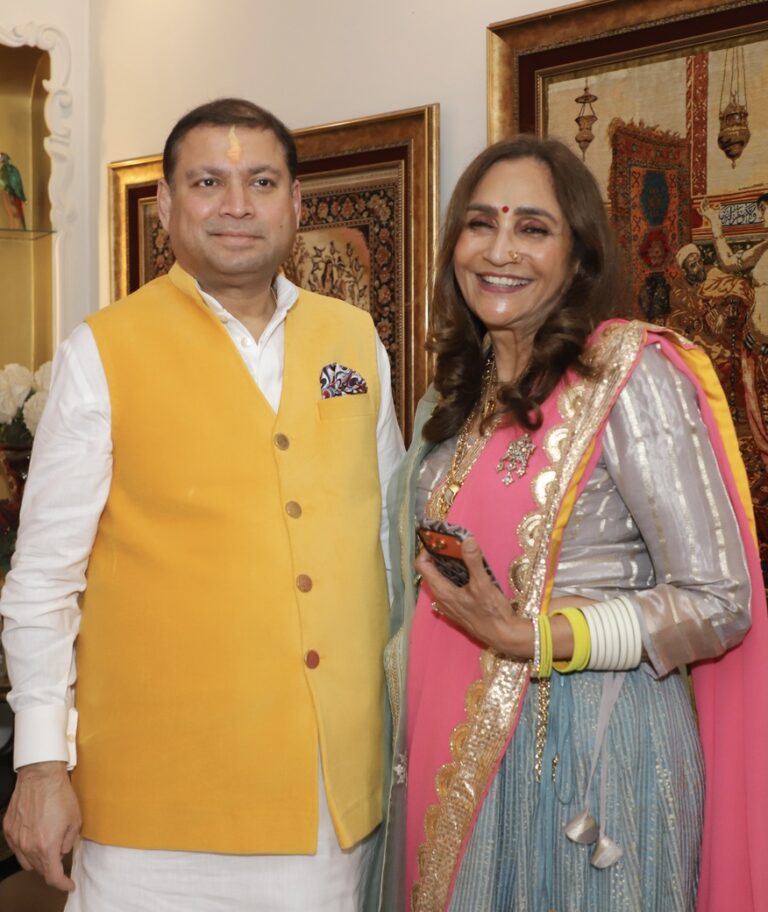 Sundeep Bhutoria with Neelima Dalmia Adhar