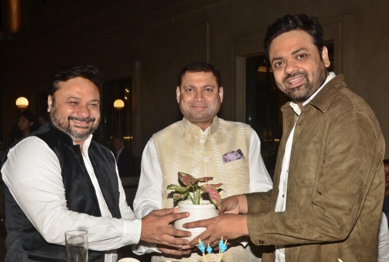Sundeep Bhutoria with Soumyojit Das and Sourendro Mullick