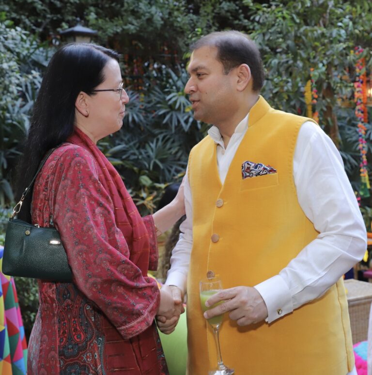Sundeep Bhutoria with Marje Luup, Ambassador of Estonia to India