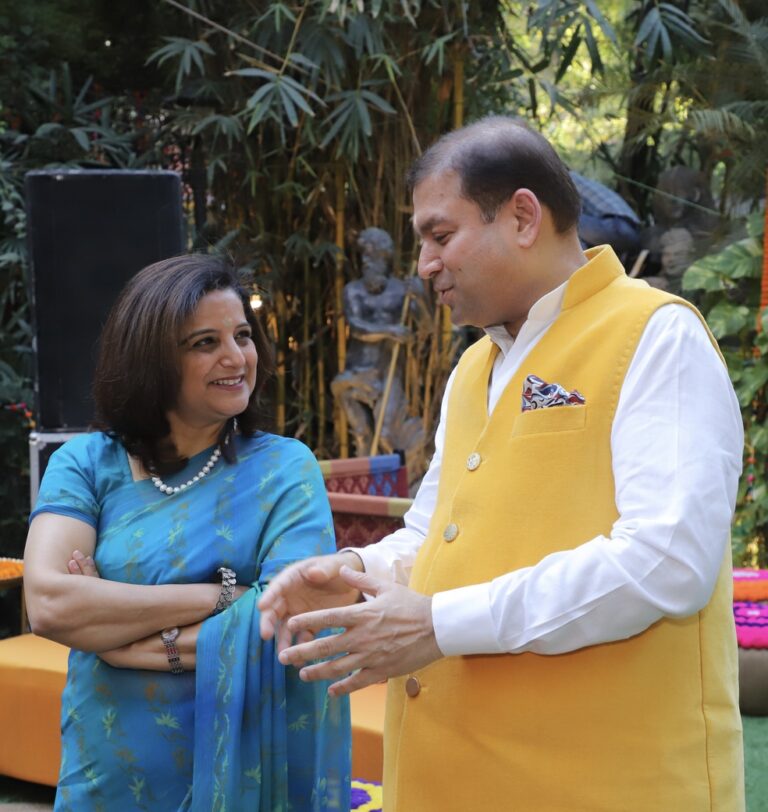 Sundeep Bhutoria with Anu Chadha