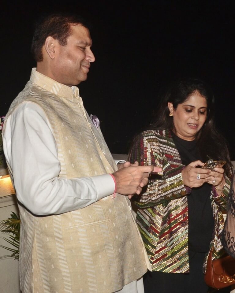 Sundeep Bhutoria with Sinaya Khan