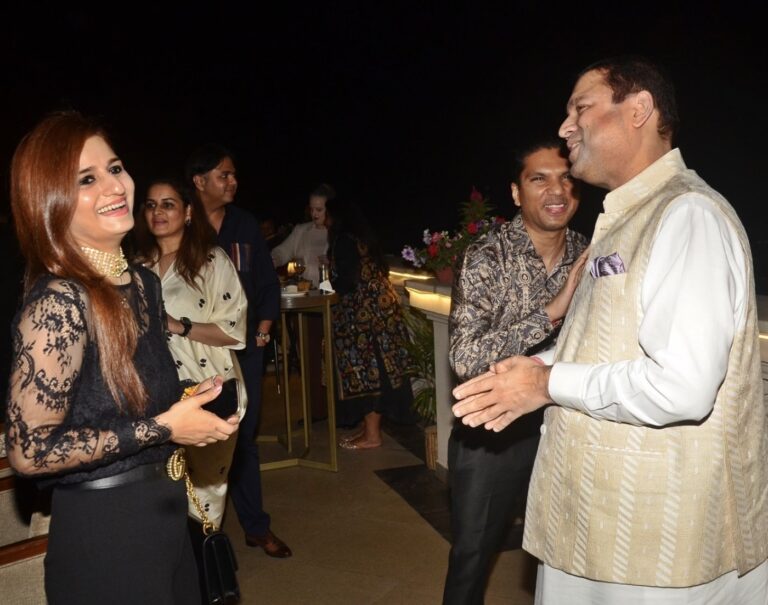 Sundeep Bhutoria with Neha and Ajay Singh
