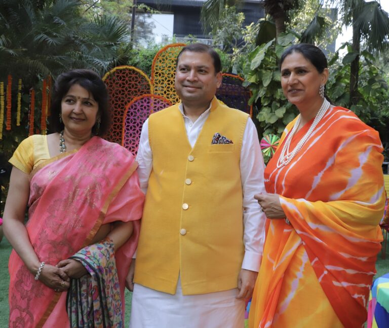 Sundeep Bhutoria with Madhuri Halwasiya and Praneet Bubber