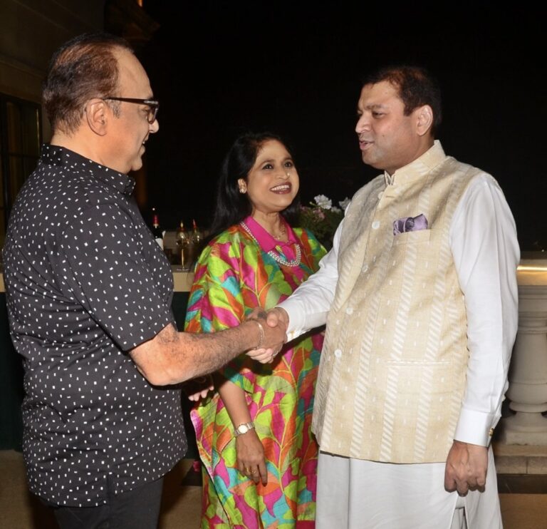 Sundeep Bhutoria with Arindam Sil and Shukla Sil