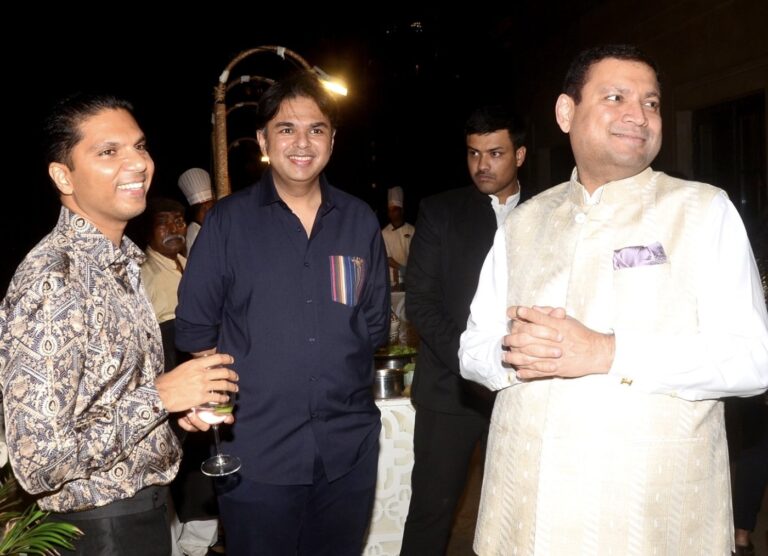 Sundeep Bhutoria with Ajay Singh and Akshay Agarwal