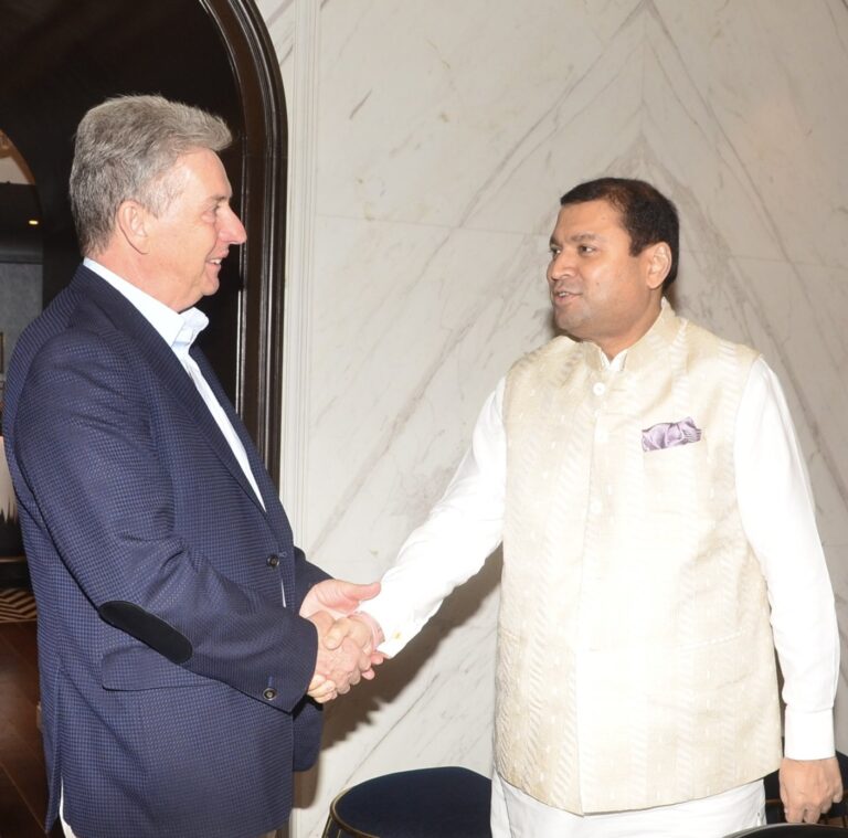 Sundeep Bhutoria with Bernard Lynch, Consul General of Australia in Kolkata