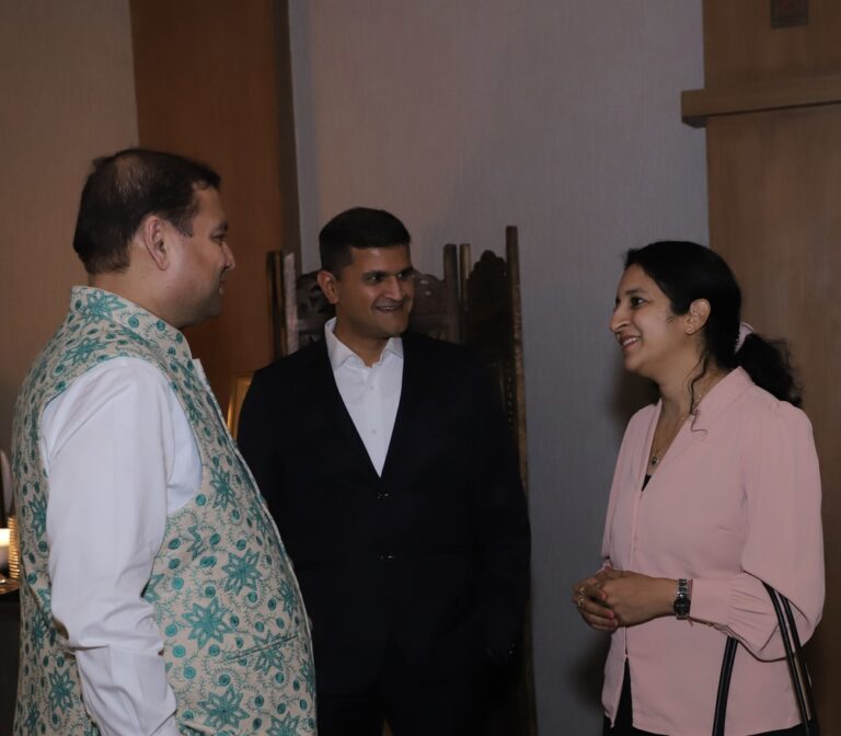 Sundeep Bhutoria with Pawan Jajoo and Sonal Maheshwari