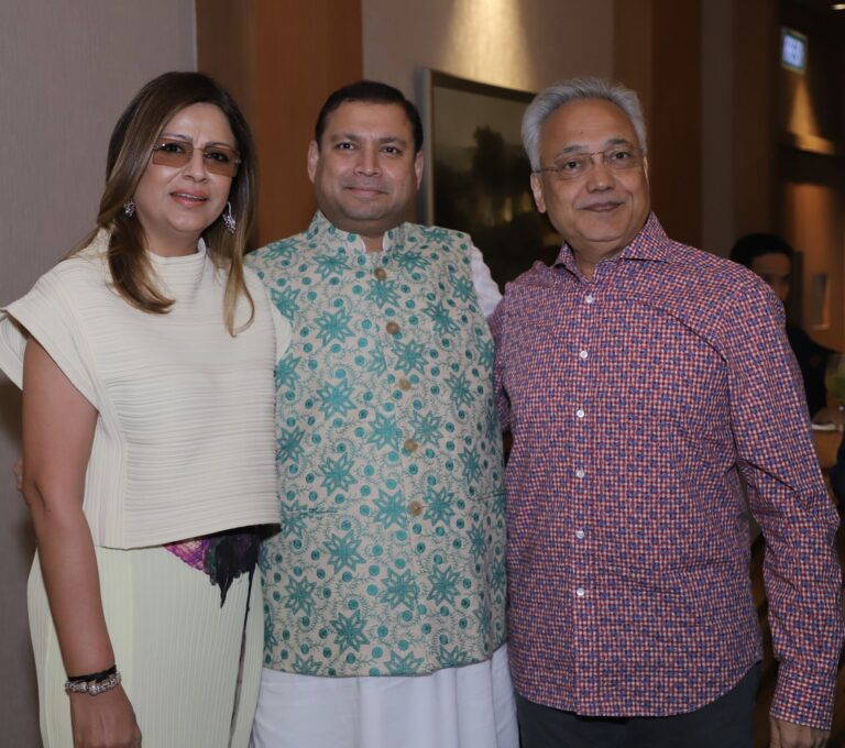 Sundeep Bhutoria with Dimple and Mohinder Varma