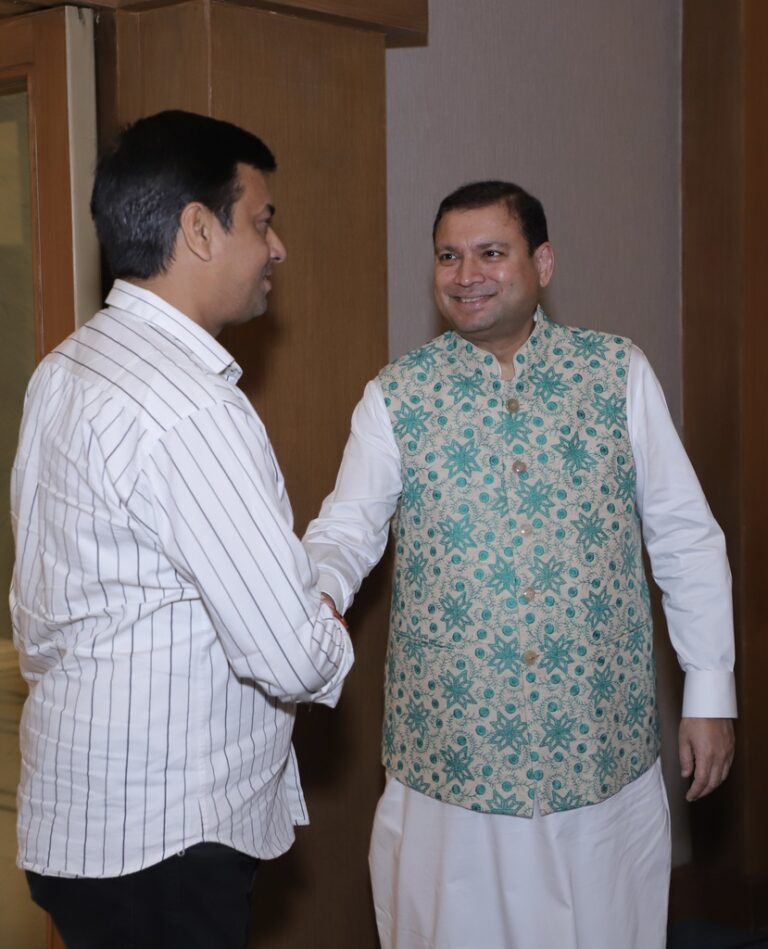 Sundeep Bhutoria with Raja Yogendra Mishra