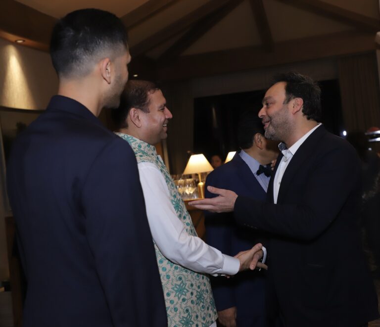 Sundeep Bhutoria with Nishant Luthra