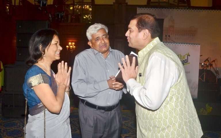 Sundeep Bhutoria with Brig V Ganapathy (Retd) along with his wife