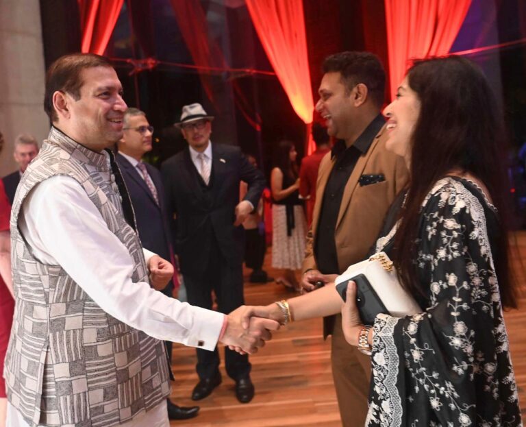 Sundeep Bhutoria with Priyanka Mullick at the Freedom 250 celebrations ‘an exclusive taste of America’ reception hosted by the US Consulate in Kolkata