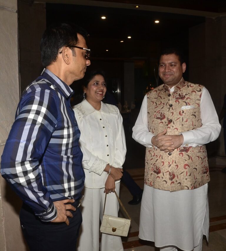 Sundeep Bhutoria with Ruchi and Aditya Makharia