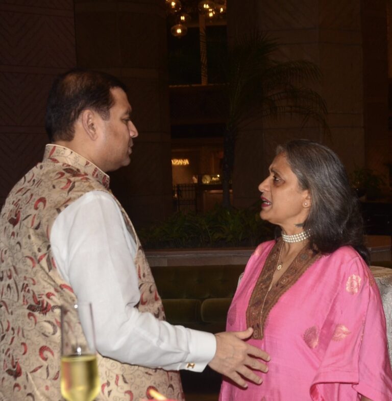 Sundeep Bhutoria with Seema Mohanchandran