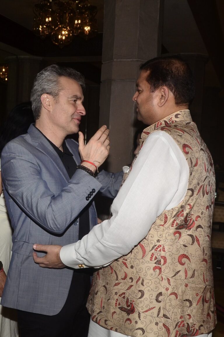 Sundeep Bhutoria with Marc Boudin