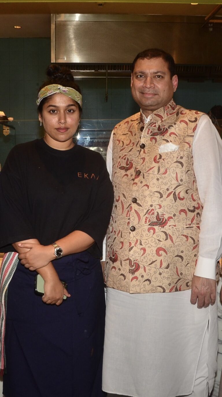 Sundeep Bhutoria with Chef Niyati Rao