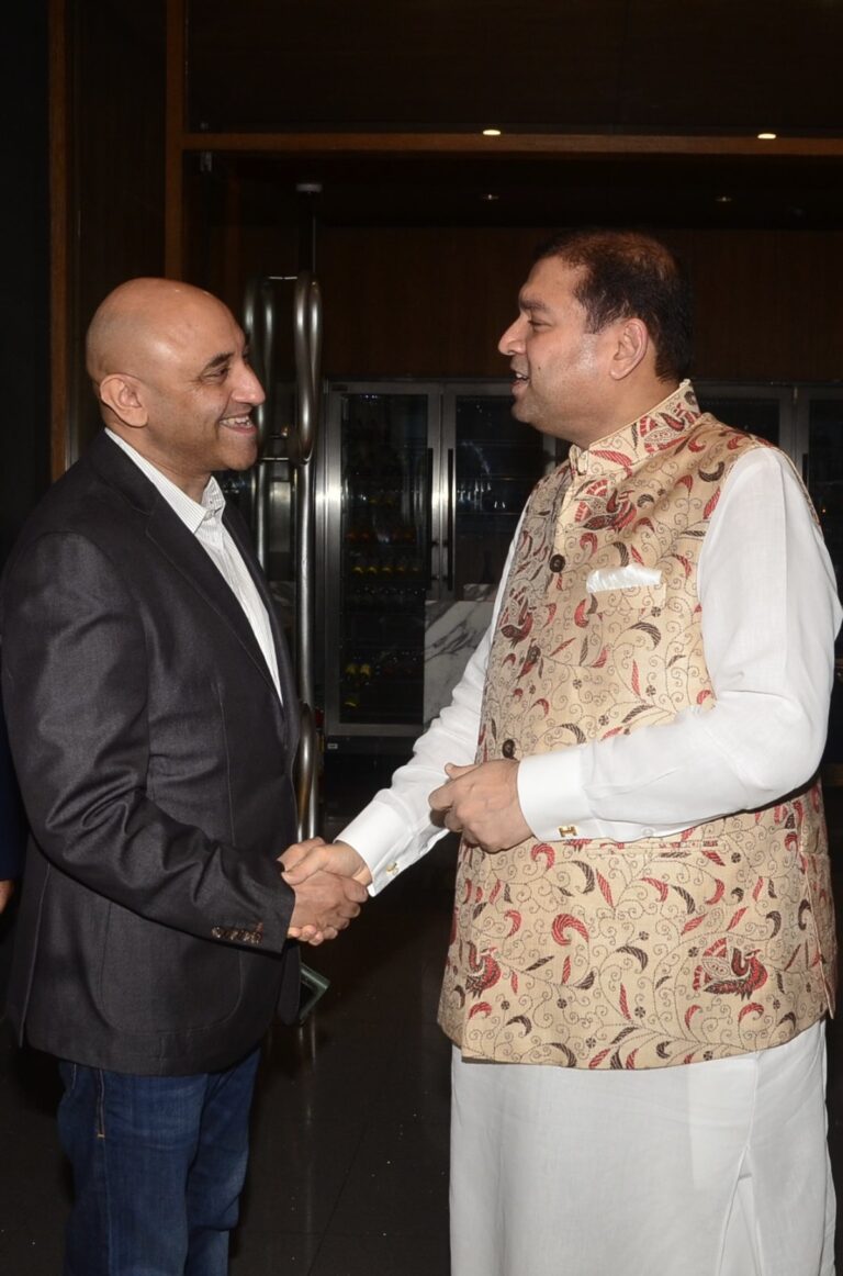 Sundeep Bhutoria with Bhaarat Dave, Deputy Head of Mission British Deputy High Commission, East & Northeast India
