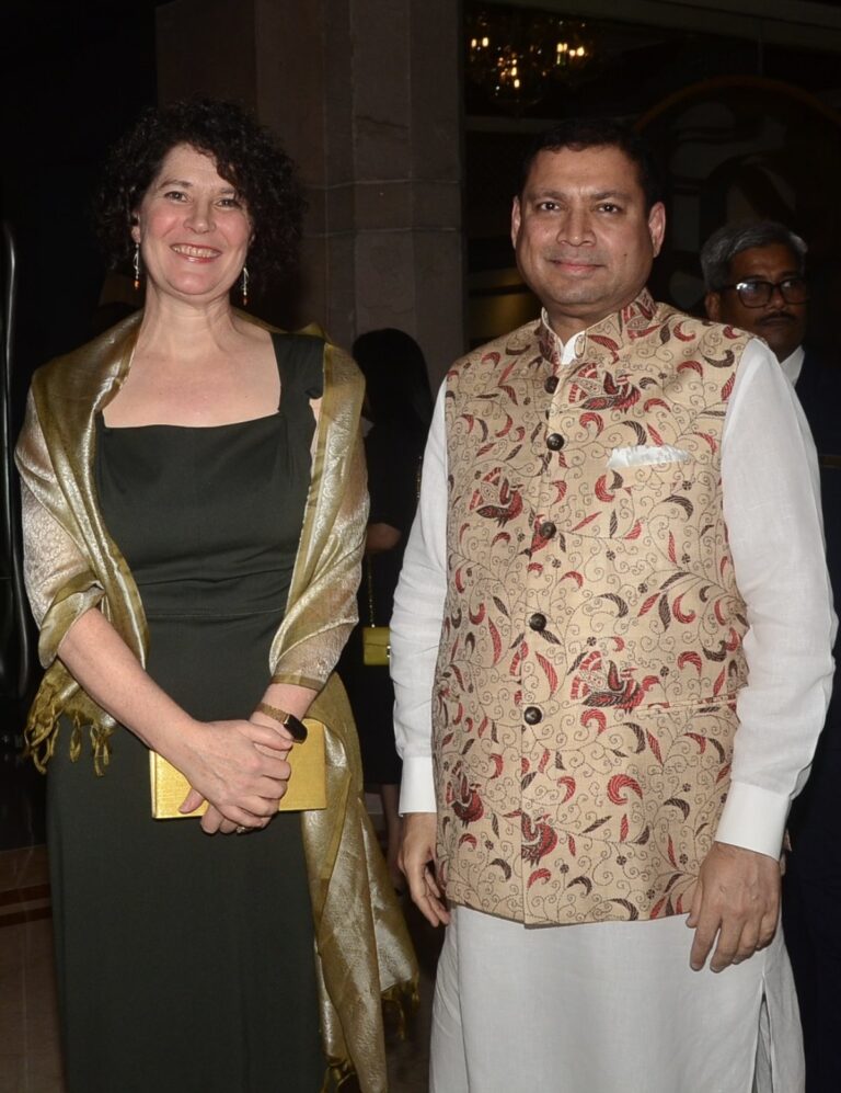 Sundeep Bhutoria with Gaby Manig, Deputy Consul General of Germany in Kolkata