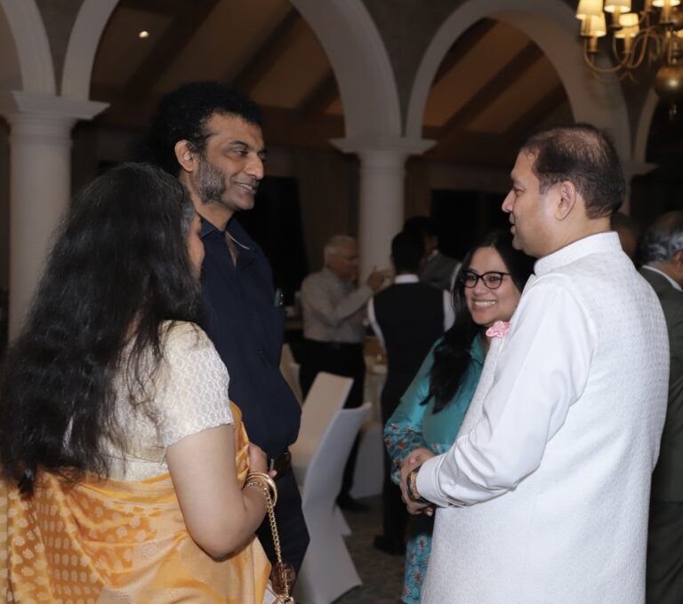 Sundeep Bhutoria with Ajay Iyer and his wife