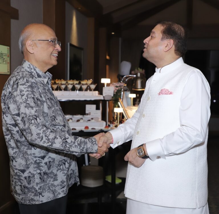 Sundeep Bhutoria with Dr Abhishek Singhvi