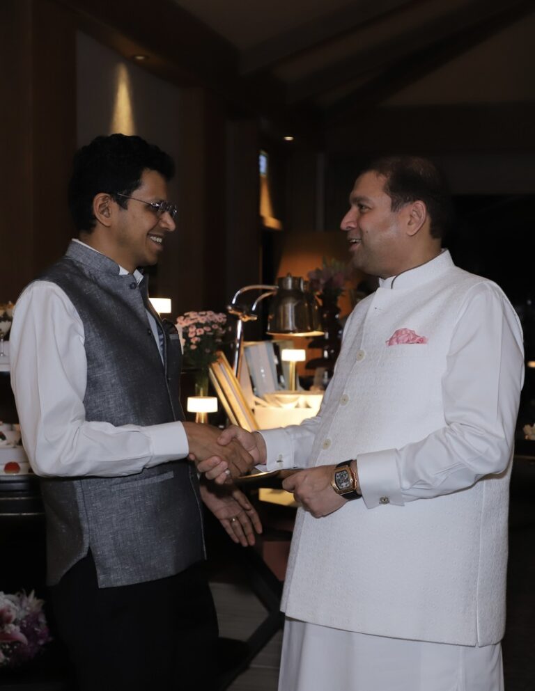 Sundeep Bhutoria with Gaurav Jain