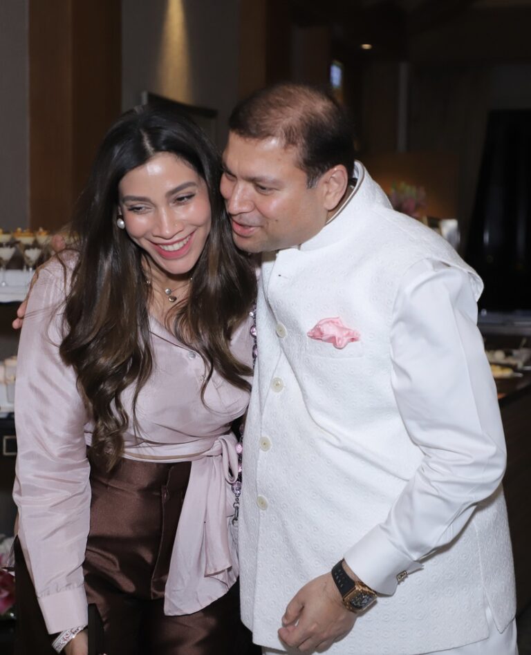 Sundeep Bhutoria with Mrinali Luthra