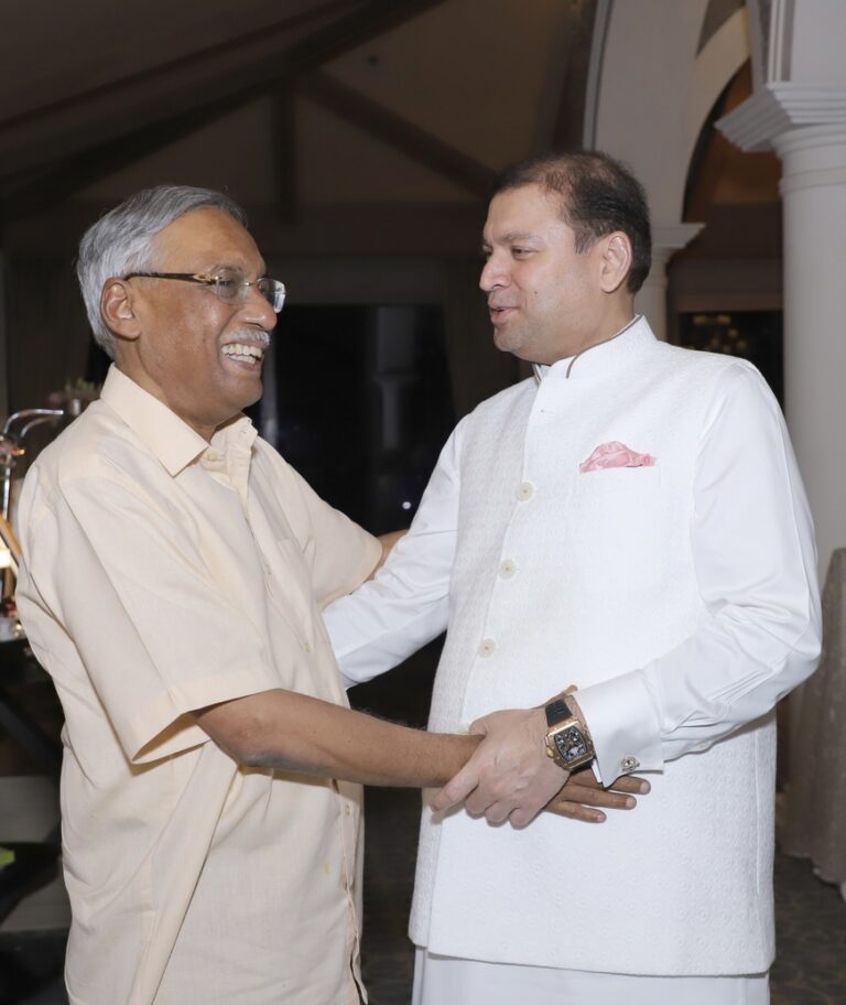 Sundeep Bhutoria with Pavan Varma