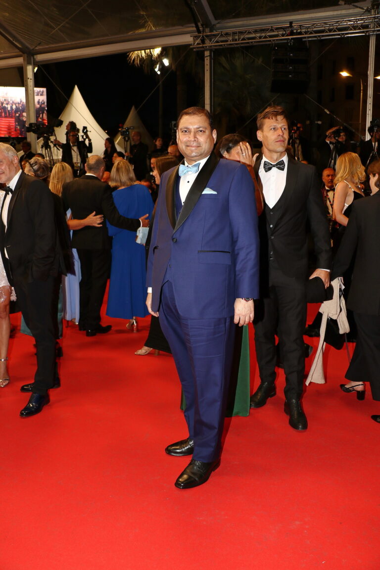 At the Cannes Film Festival red carpet